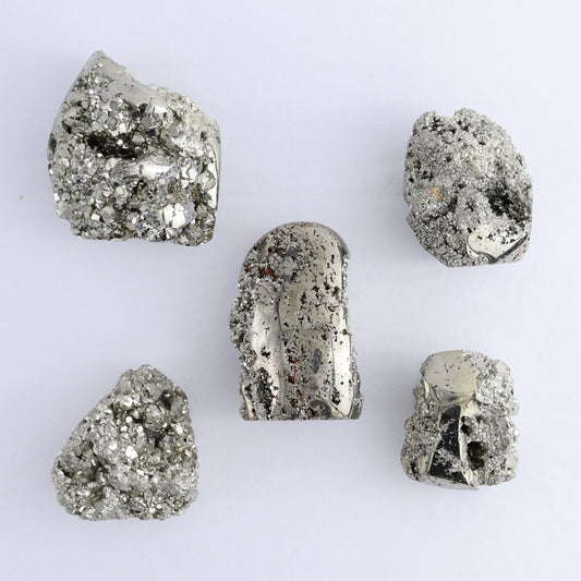 Pyrite Freeforms Set of 5 - Expert Wholesale and Supplier of Wholesale Crystals & Bulk Gemstones, ["Freeform","Freeforms","Peru","Pyrite"]