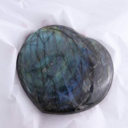 Labradorite Hearts Set of 2 - Expert Wholesale and Supplier of Wholesale Crystals & Bulk Gemstones, ["close_70","Hearts","Labradorite","Madagascar"]