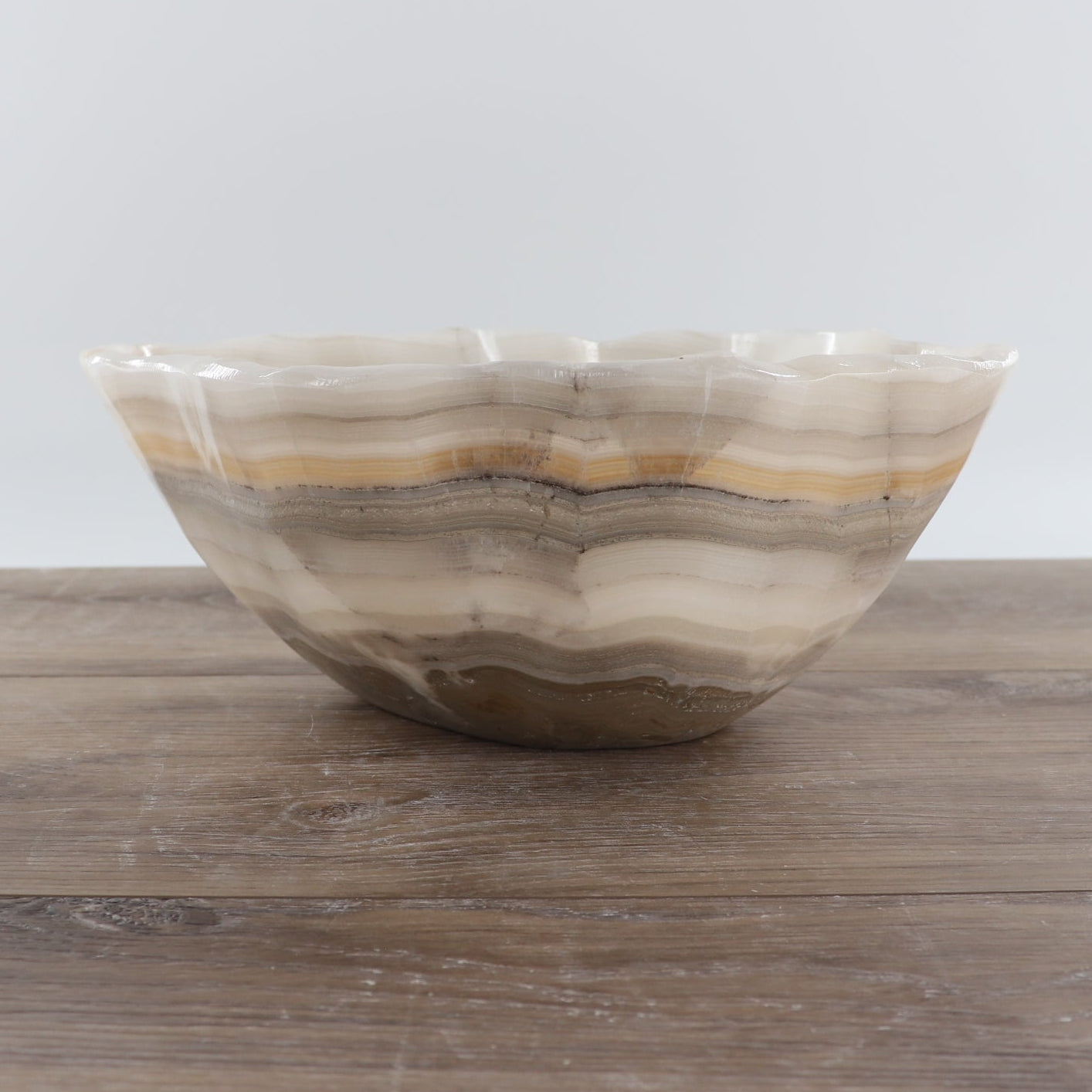 Mexican Onyx/Calcite Bowl 12"