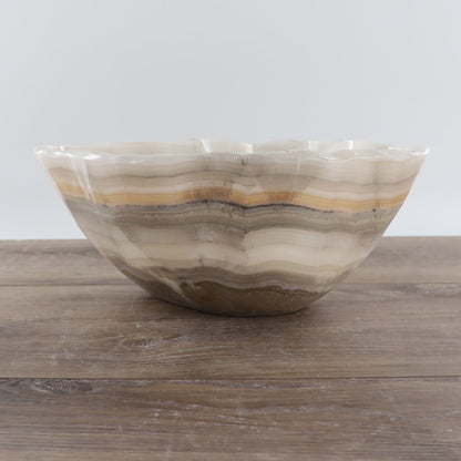 Mexican Onyx/Calcite Bowl 12"