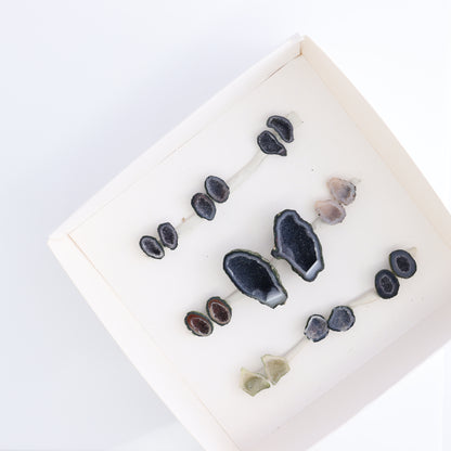 Tabasco Geodes 9 Pairs - Expert Wholesale and Supplier of Wholesale Crystals & Bulk Gemstones, ["Geodes","Tabasco Geode"]