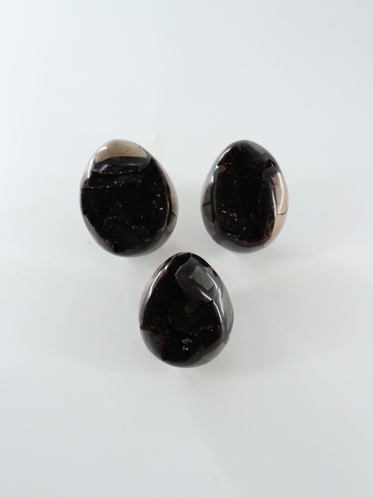 Septarian Eggs Set of 3 - Expert Supplier of Wholesale Crystals & Bulk Gemstones