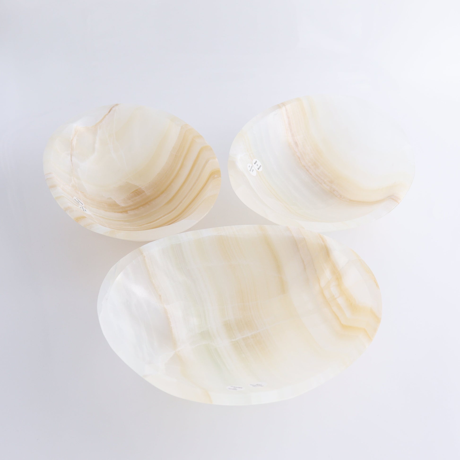 Onyx Bowl Set of 3 - Expert Wholesale and Supplier of Wholesale Crystals & Bulk Gemstones, ["Bowls","Mexico","onyx"]