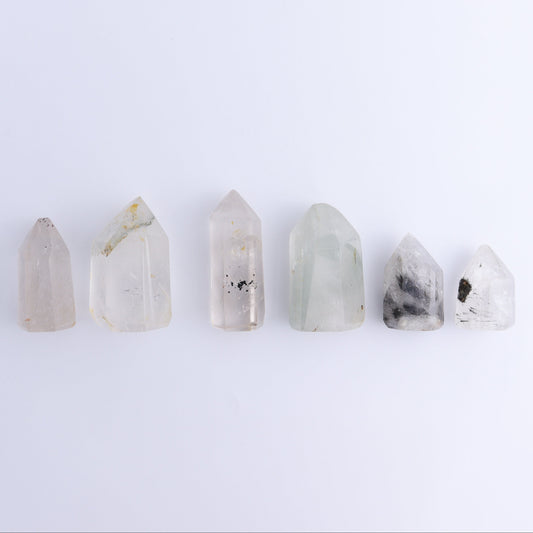 Garden Quartz Towers Set of 6 - Expert Wholesale and Supplier of Wholesale Crystals & Bulk Gemstones, ["Garden Quartz","Quartz","Towers"]