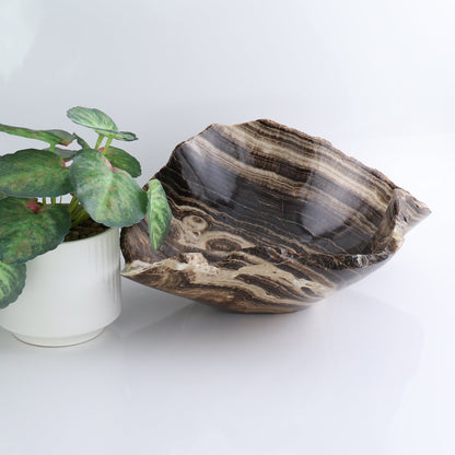 Mexican Onyx/Calcite Bowl 13"
