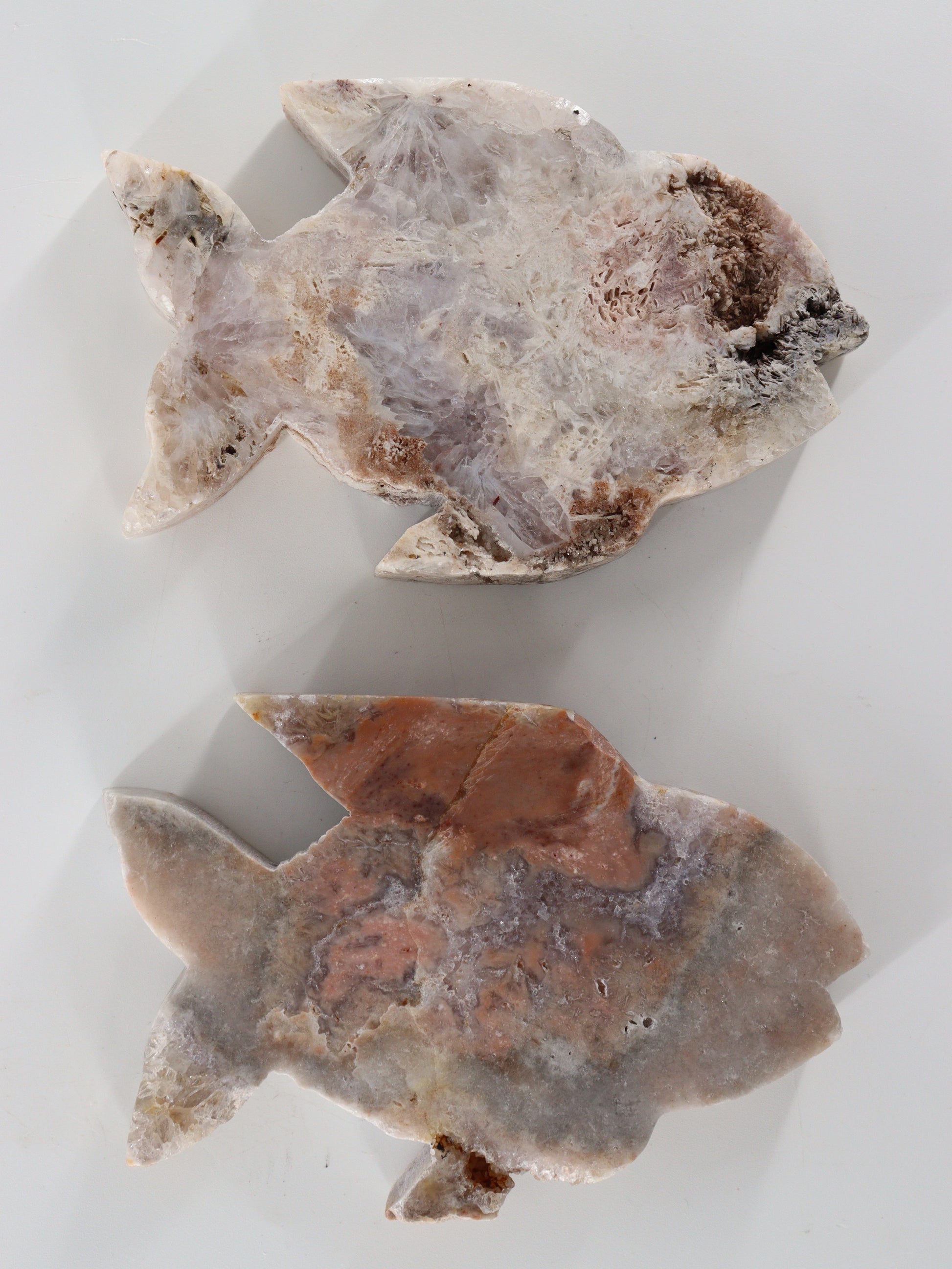 Pink Amethyst Shapes Set of 2 - Expert Wholesale and Supplier of Wholesale Crystals & Bulk Gemstones, ["Brazil","close_70","Mixed Carvings","Pink Amethyst"]