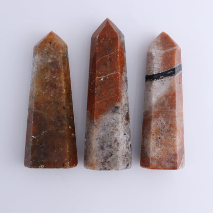 Mosaic Quartz Towers Set of 5 - Expert Wholesale and Supplier of Wholesale Crystals & Bulk Gemstones, ["Madagascar","Mosaic Quartz","Quartz"]