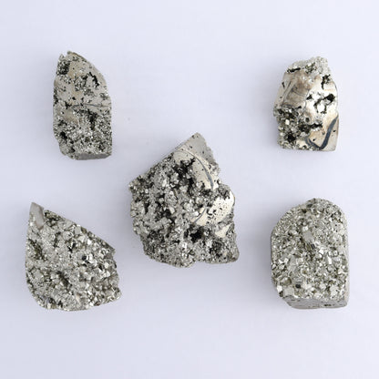 Pyrite Freeforms Set of 5 - Expert Wholesale and Supplier of Wholesale Crystals & Bulk Gemstones, ["Freeform","Freeforms","Peru","Pyrite"]