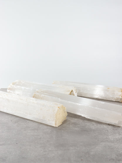 Selenite Logs Set of 4 - Expert Wholesale and Supplier of Wholesale Crystals & Bulk Gemstones, []