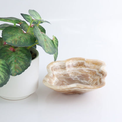 One Small Bowl Mexican Onyx/Calcite Honey