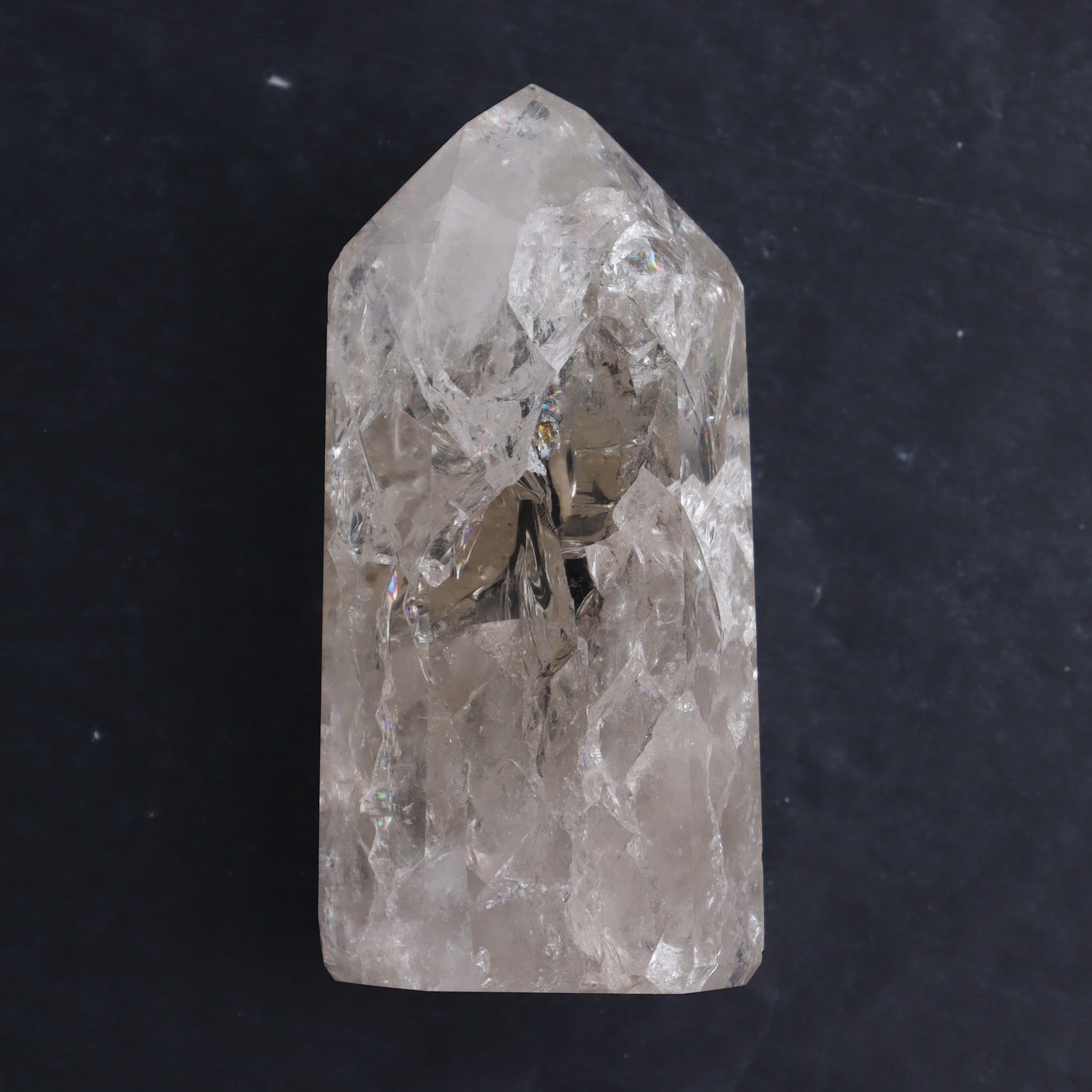 Crackled Quartz Towers Set of 3 - Expert Wholesale and Supplier of Wholesale Crystals & Bulk Gemstones, ["Clear Quartz","Crackled","Points","Quartz","Towers"]