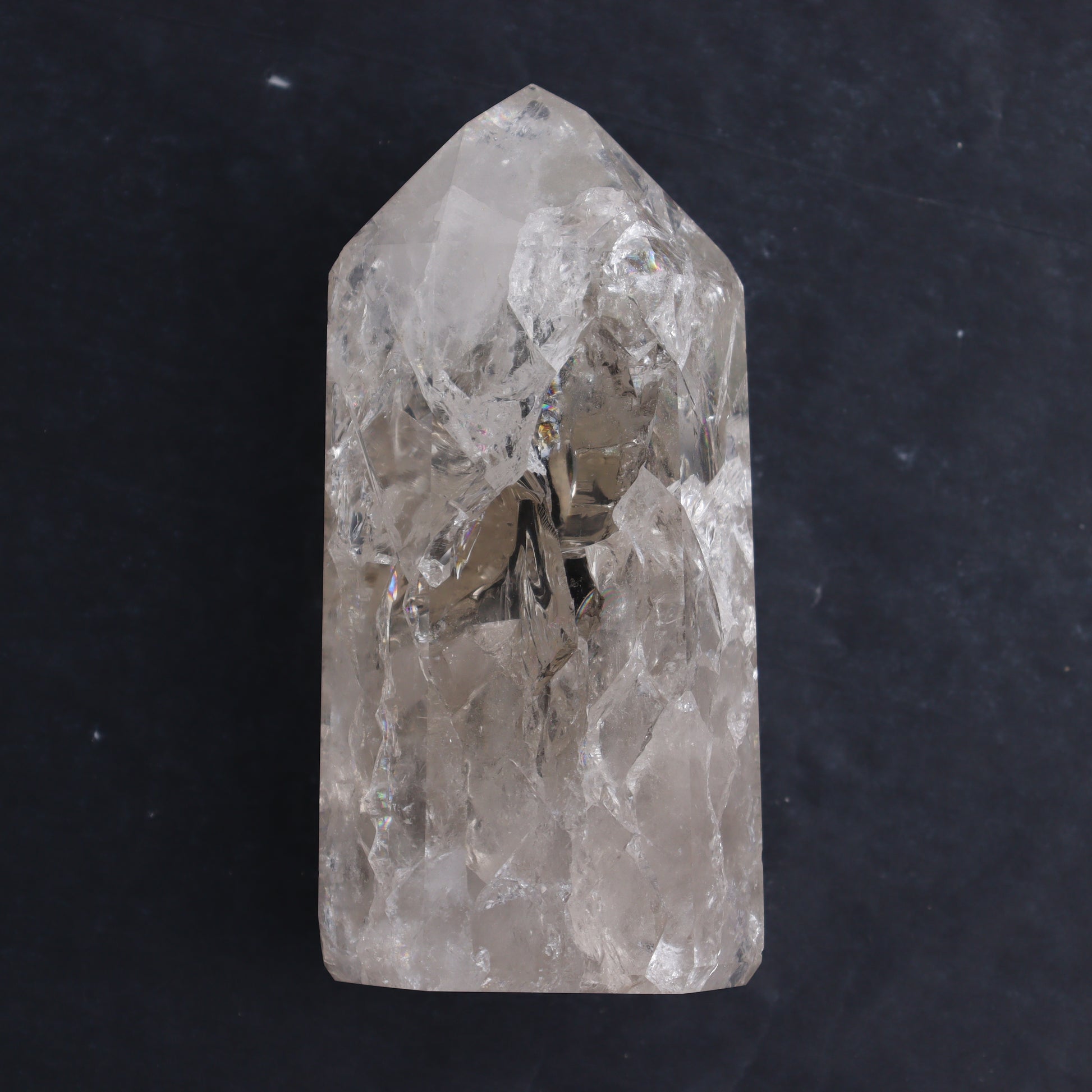 Crackled Quartz Towers Set of 3 - Expert Wholesale and Supplier of Wholesale Crystals & Bulk Gemstones, ["Clear Quartz","Crackled","Points","Quartz","Towers"]