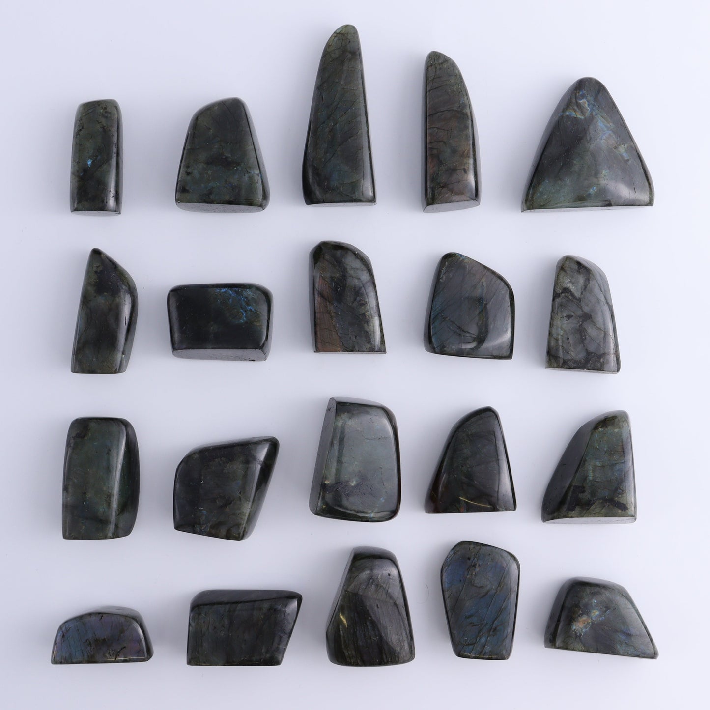 Labradorite Freeform Set of 20 - Expert Wholesale and Supplier of Wholesale Crystals & Bulk Gemstones, ["Freeforms","Labradorite","Madagascar"]