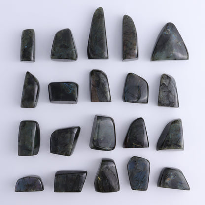 Labradorite Freeform Set of 20 - Expert Wholesale and Supplier of Wholesale Crystals & Bulk Gemstones, ["Freeforms","Labradorite","Madagascar"]