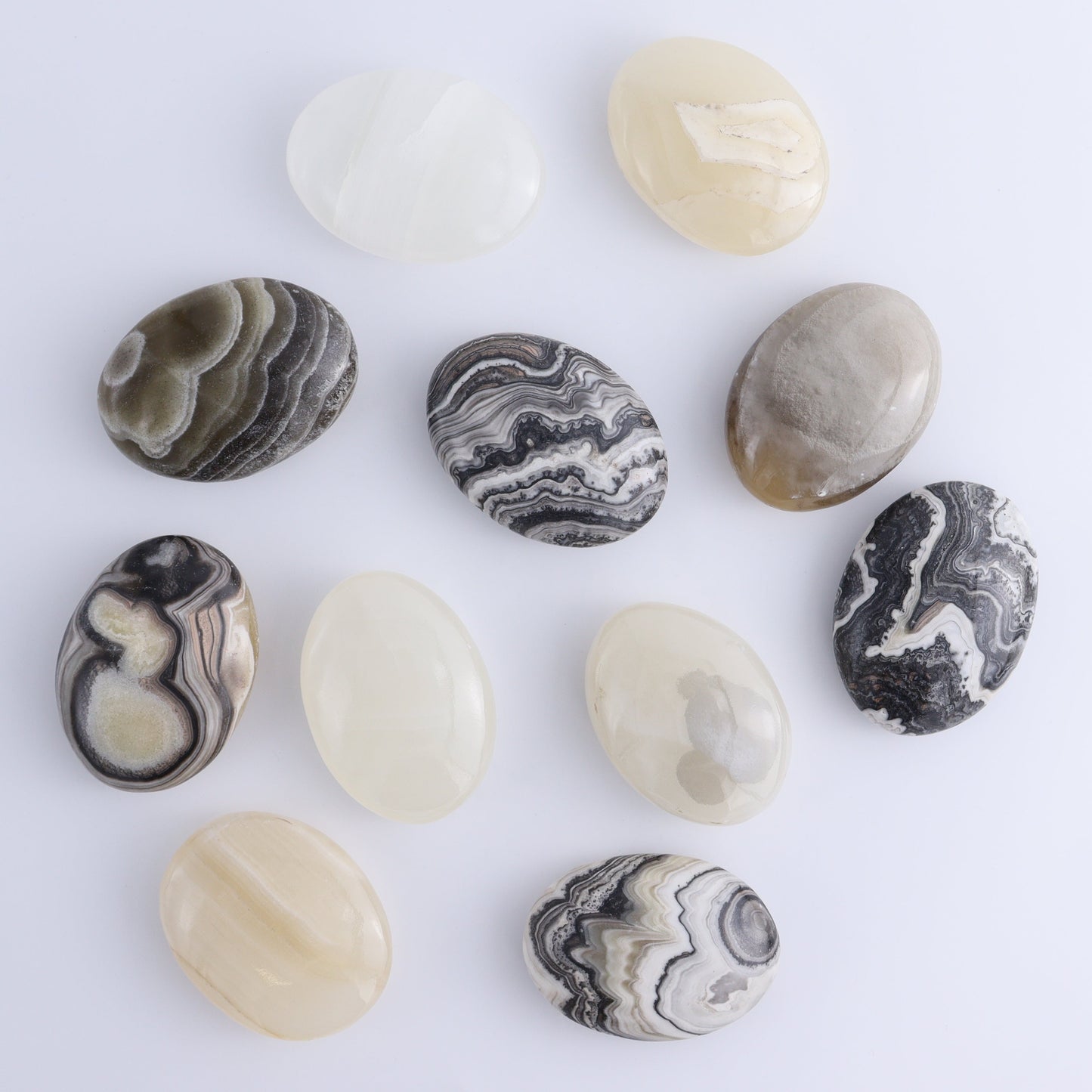 Onyx Palm Stones 1 kg Set - Expert Wholesale and Supplier of Wholesale Crystals & Bulk Gemstones, ["Mexico","onyx","Palm Stones"]