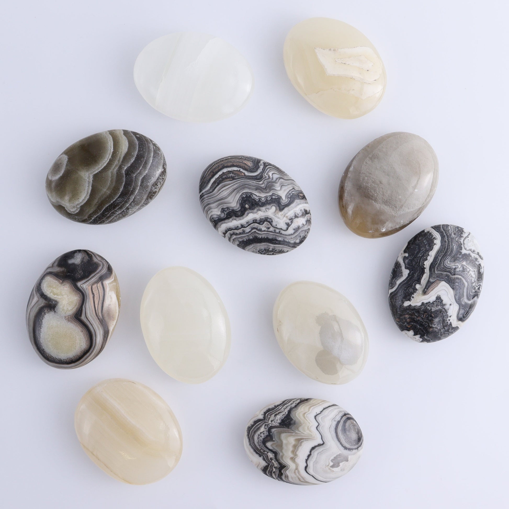 Onyx Palm Stones 1 kg Set - Expert Wholesale and Supplier of Wholesale Crystals & Bulk Gemstones, ["Mexico","onyx","Palm Stones"]