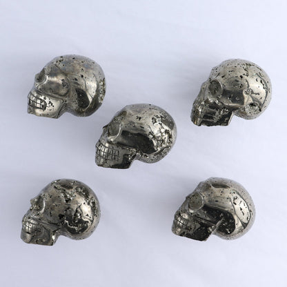 Pyrite Skulls Set of 5