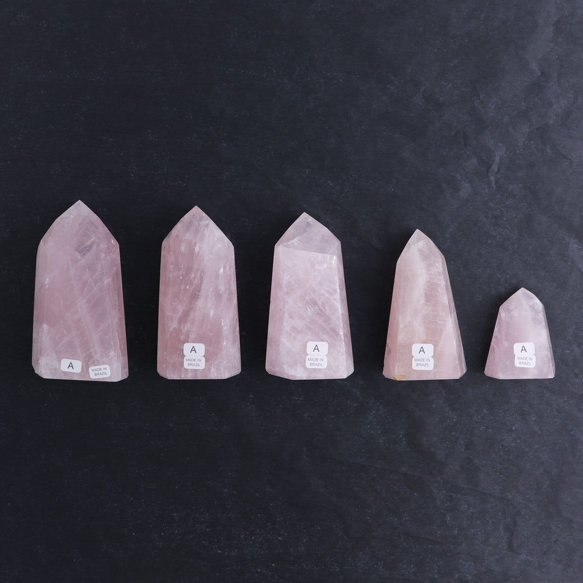 Rose Quartz Towers Set of 5