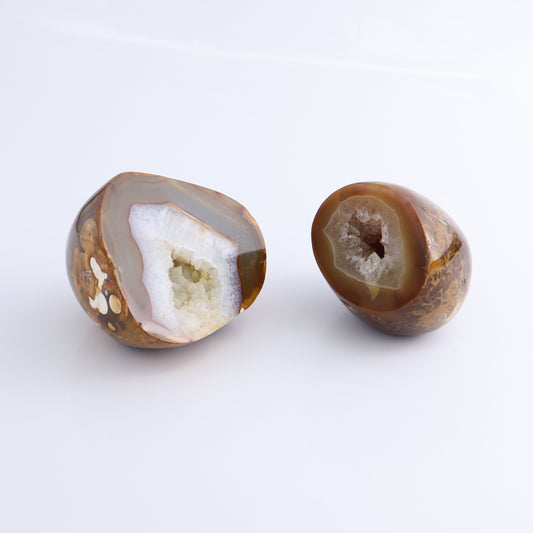 Carnelian Geodes Set of 2