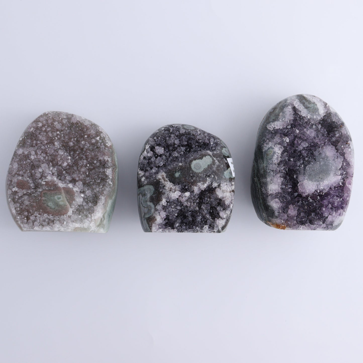 Uruguay Amethyst Set of 5 - Expert Wholesale and Supplier of Wholesale Crystals & Bulk Gemstones, ["Amethyst","Cut Base","Uruguay"]