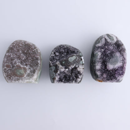 Uruguay Amethyst Set of 5 - Expert Wholesale and Supplier of Wholesale Crystals & Bulk Gemstones, ["Amethyst","Cut Base","Uruguay"]