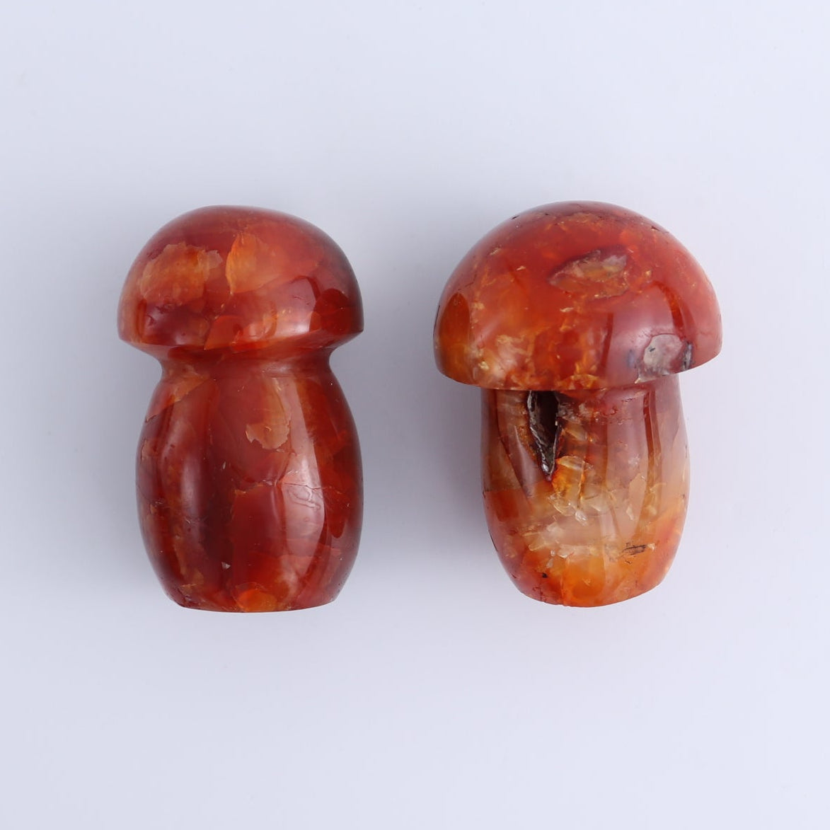 Carnelian Mushrooms Set of 8