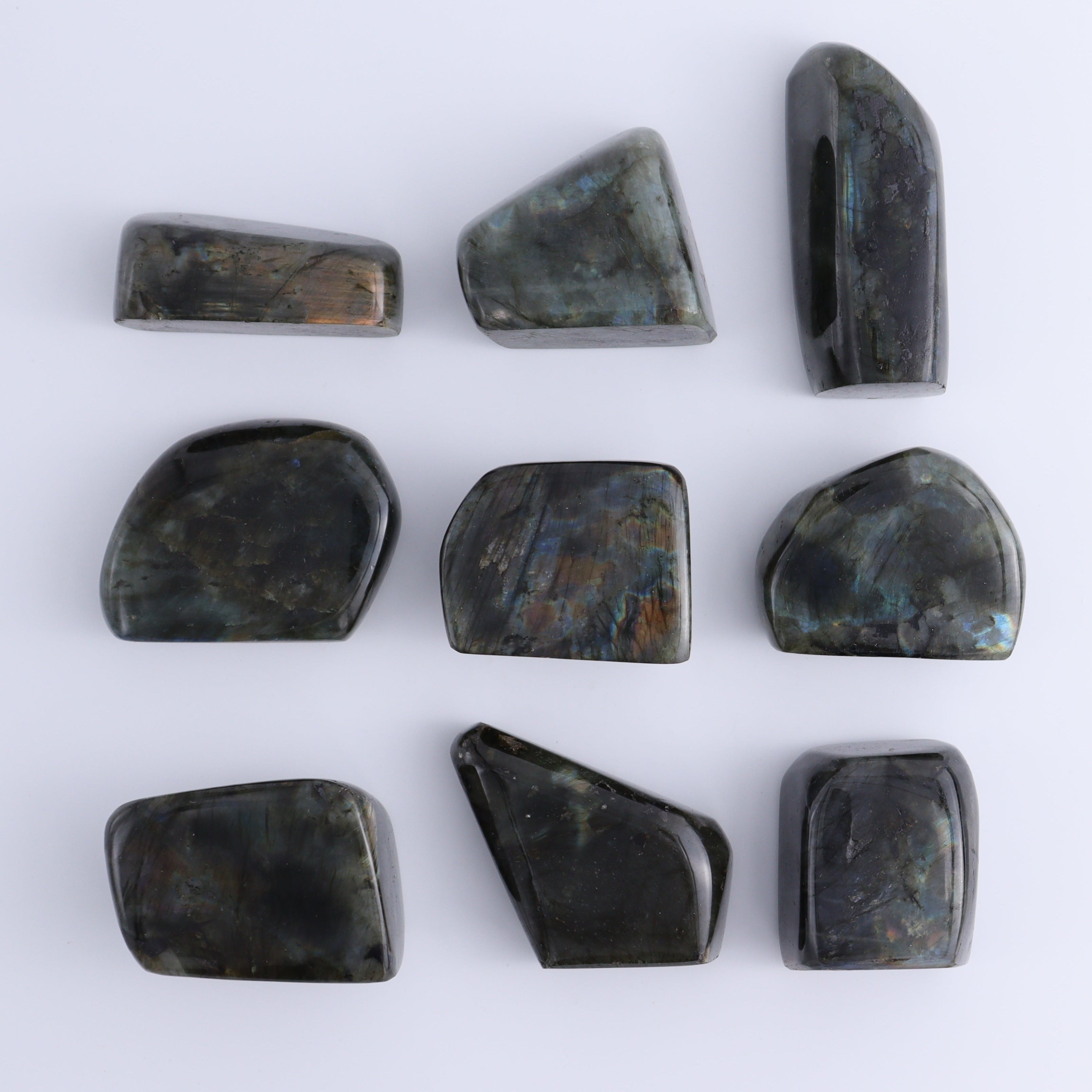 Labradorite Freeform Set of 9 – Mi Esperanza Minerals