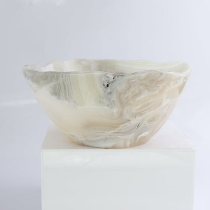 Mexican Onyx/Calcite Bowl 10"