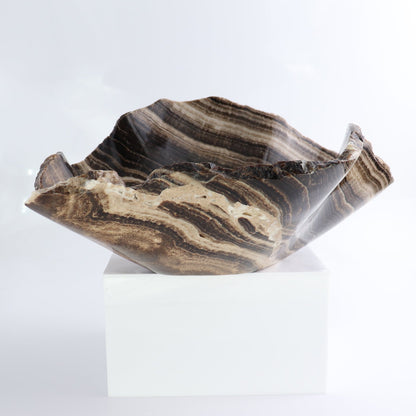 Mexican Onyx/Calcite Bowl 13"