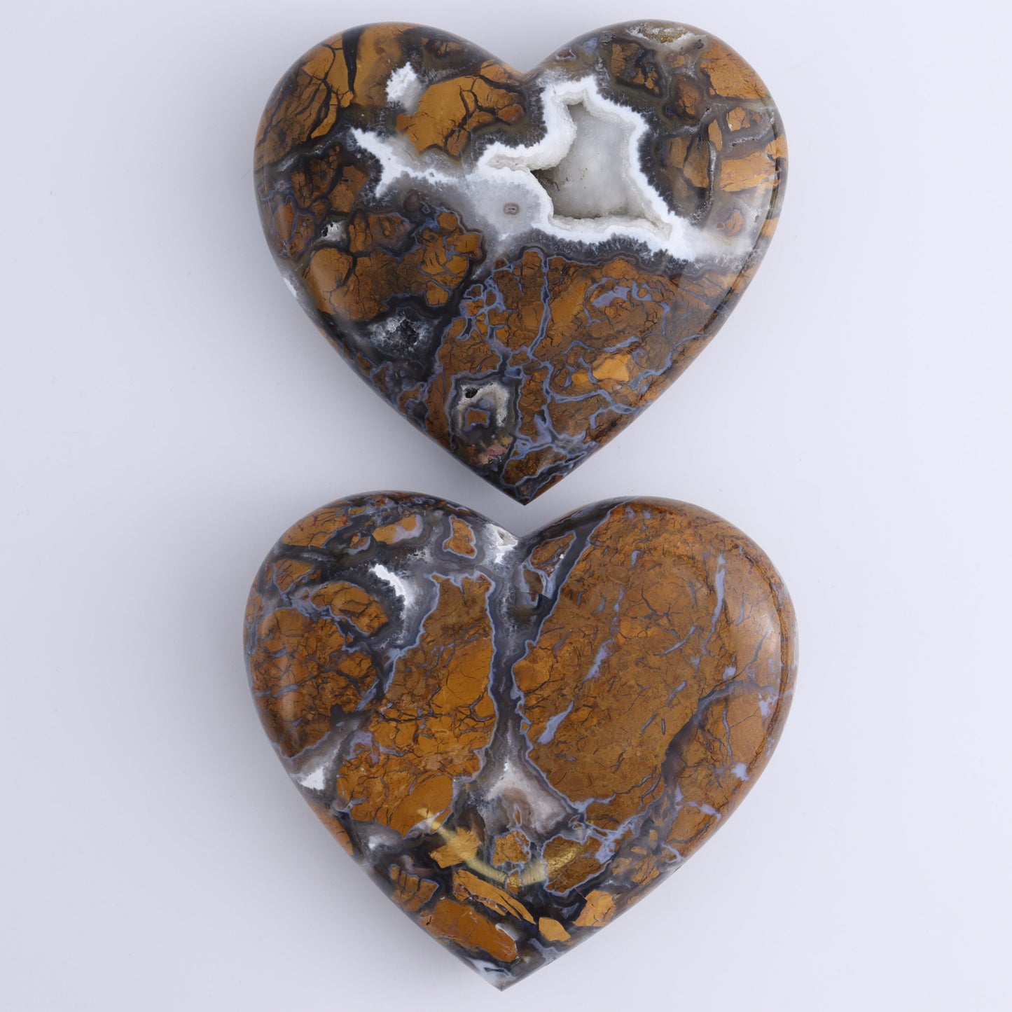 Brecciated Jasper Hearts Set of 6 - Expert Wholesale and Supplier of Wholesale Crystals & Bulk Gemstones, ["Brecciated Jasper","Hearts","Indonesia"]