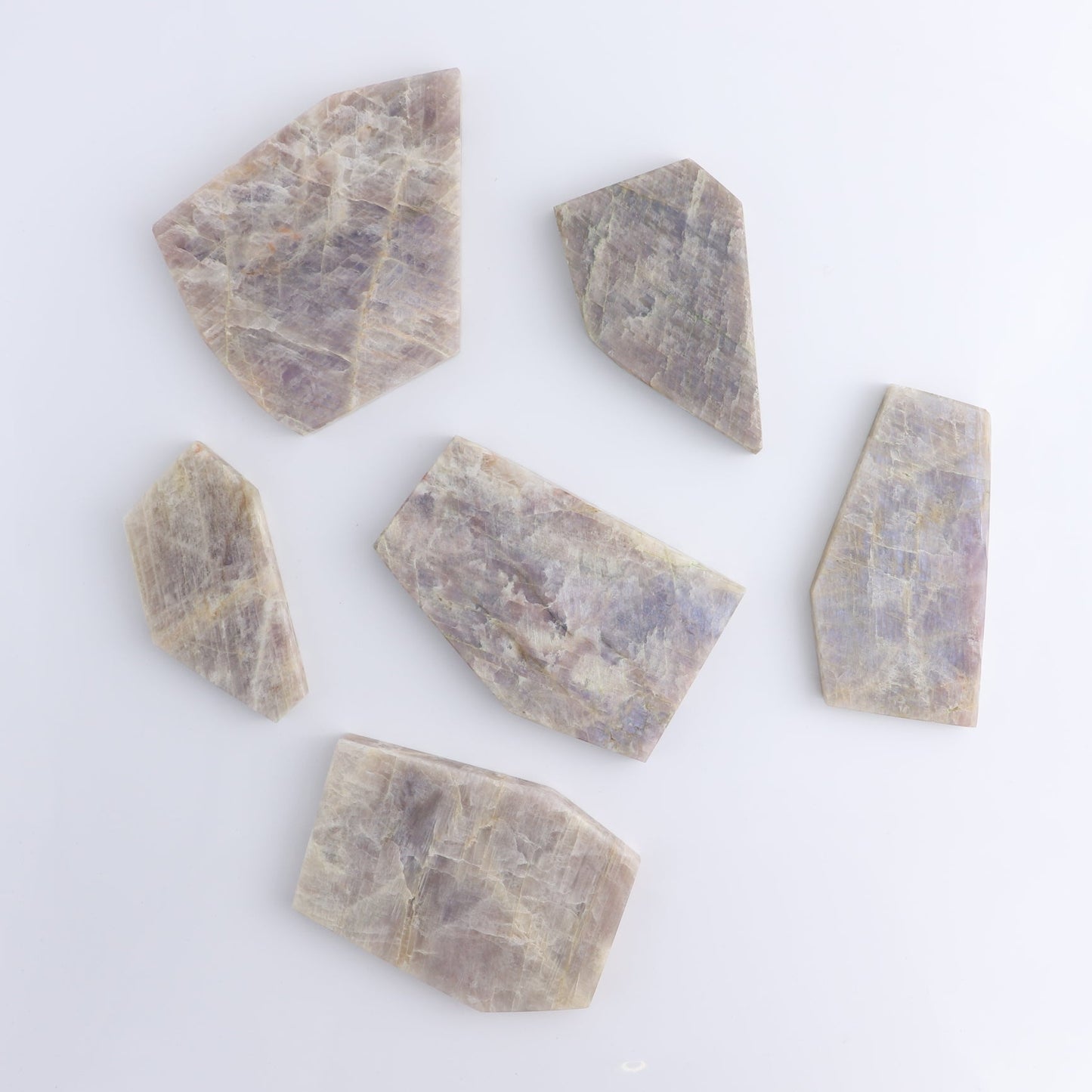 Moonstone Slices & Slabs Set of 6