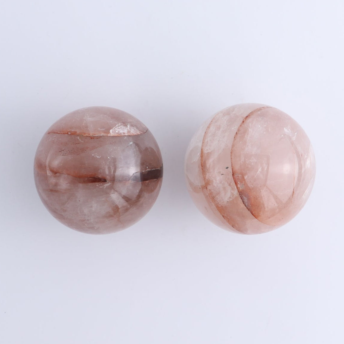 Fire Quartz Spheres Set of 5
