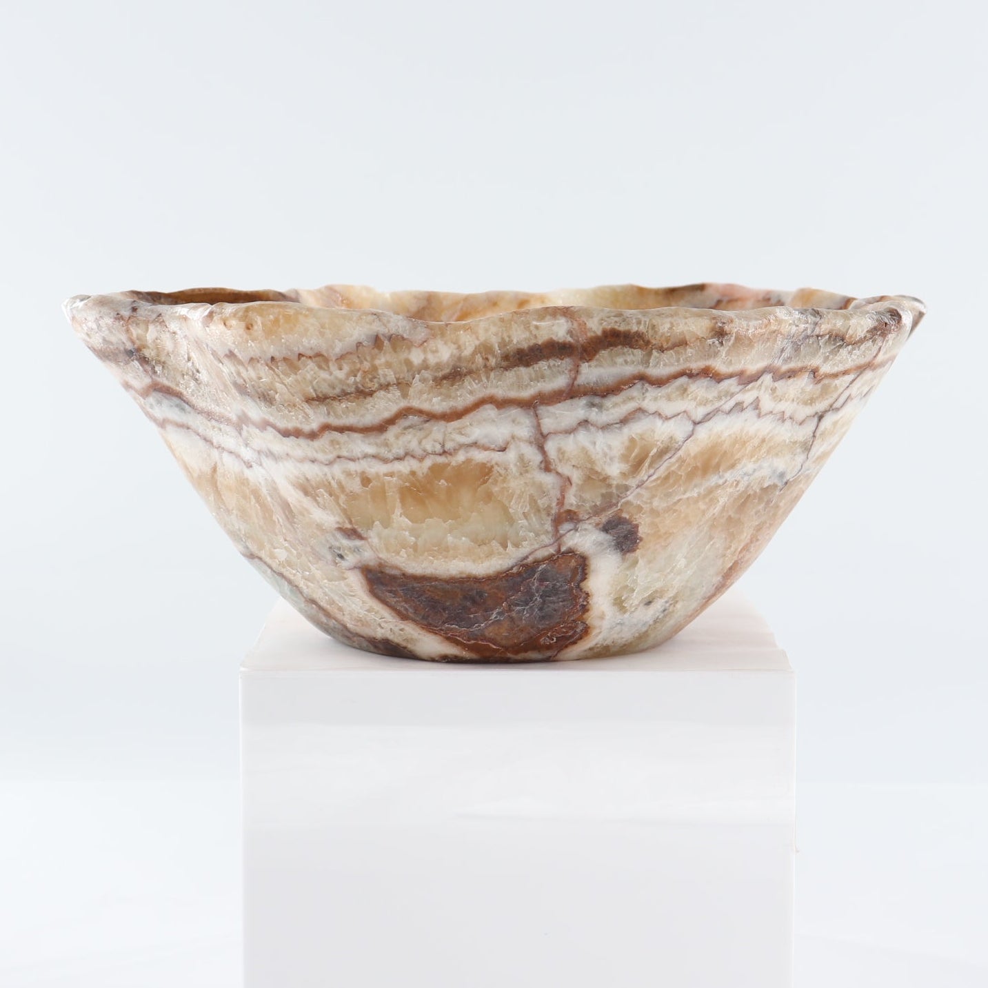 Mexican Onyx/Calcite Bowl 16"