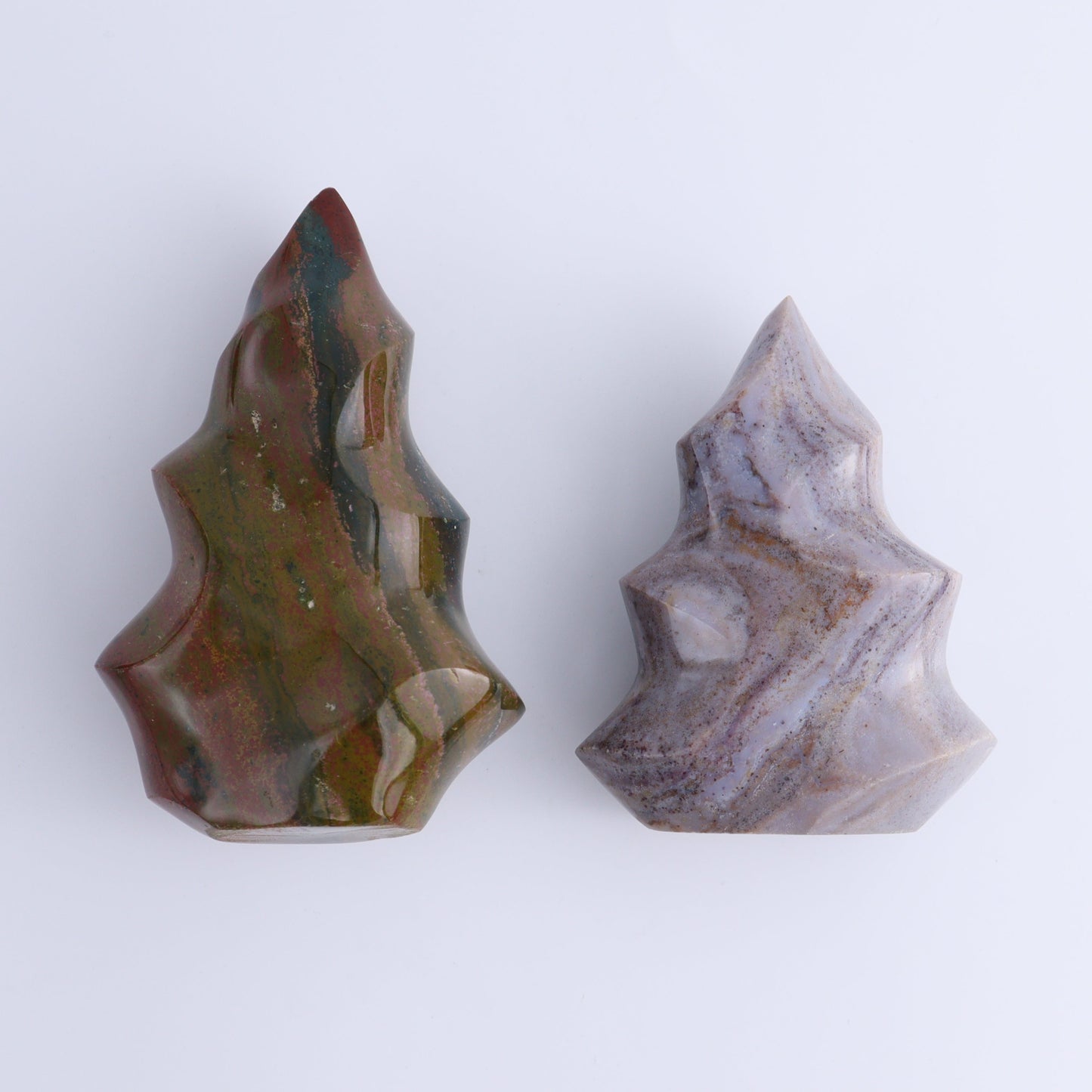 Ocean Jasper Flames Set of 5 - Expert Wholesale and Supplier of Wholesale Crystals & Bulk Gemstones, ["close_30","flames","jasper","Madagascar","Ocean Jasper"]