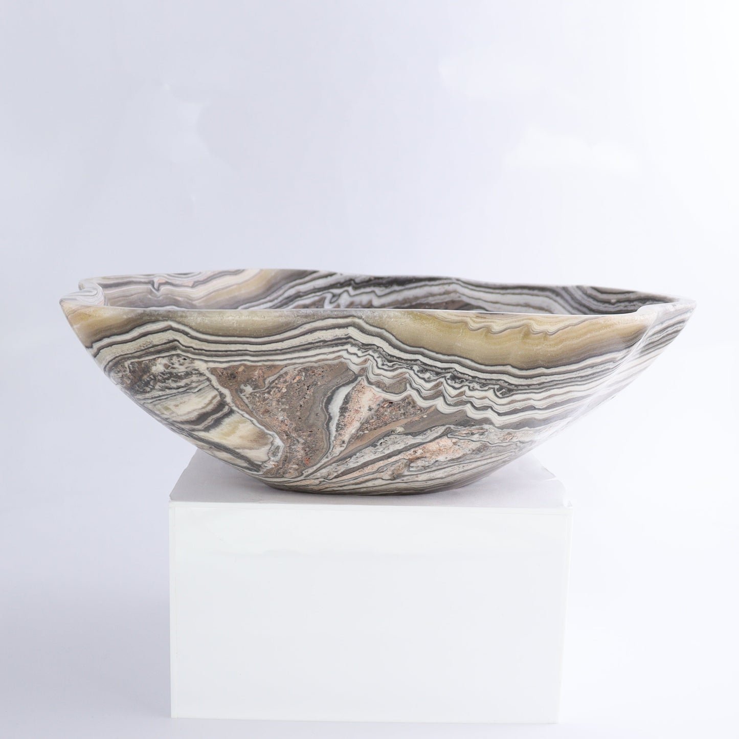 Mexican Onyx/Calcite Bowl - Expert Wholesale and Supplier of Wholesale Crystals & Bulk Gemstones, ["Bowls","Calcite","Mexico","onyx"]