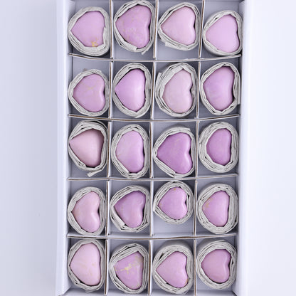 Phosphosiderite Hearts Set of 20 - Expert Wholesale and Supplier of Wholesale Crystals & Bulk Gemstones, ["Hearts","Phosphosiderite"]