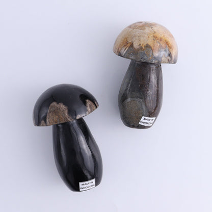 Petrified Wood Mushrooms Set of 4 - Expert Wholesale and Supplier of Wholesale Crystals & Bulk Gemstones, ["Indonesia","Mushrooms","Petrified Wood"]
