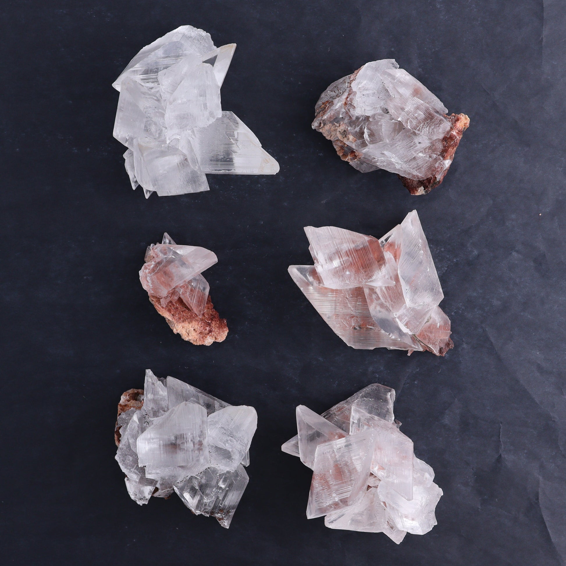 Naica Selenite Flat Set of 6 - Expert Wholesale and Supplier of Wholesale Crystals & Bulk Gemstones, ["Naica Selenite","selenite"]