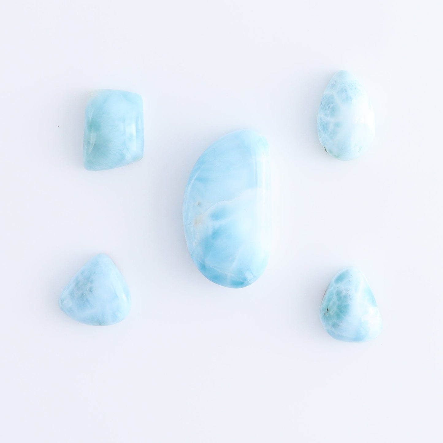 Larmiar Cabs Set of 10 - Expert Wholesale and Supplier of Wholesale Crystals & Bulk Gemstones, ["Cabs","Freeform","Freeforms","Larimar"]