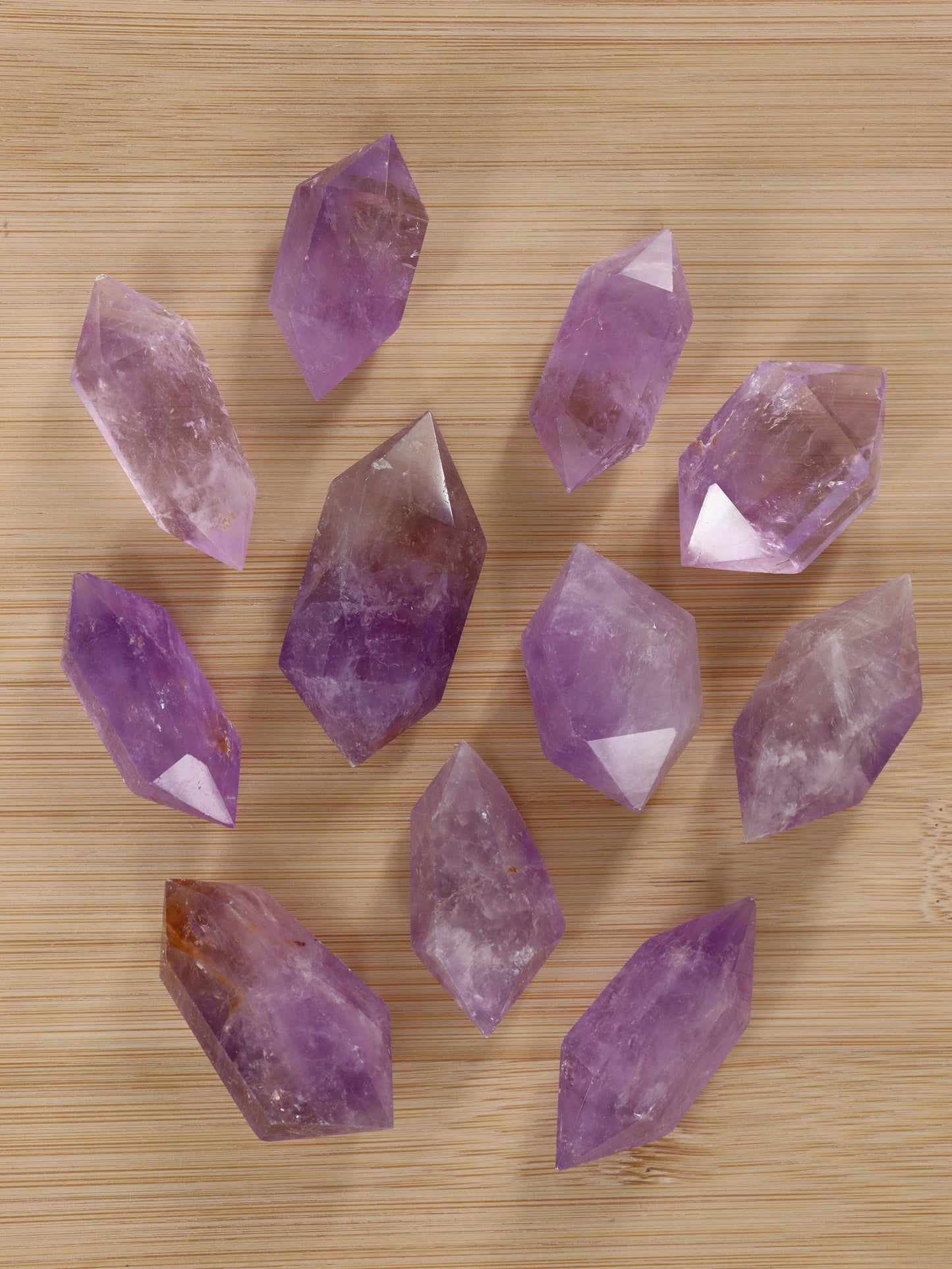 Amethyst Double Point Set of 10