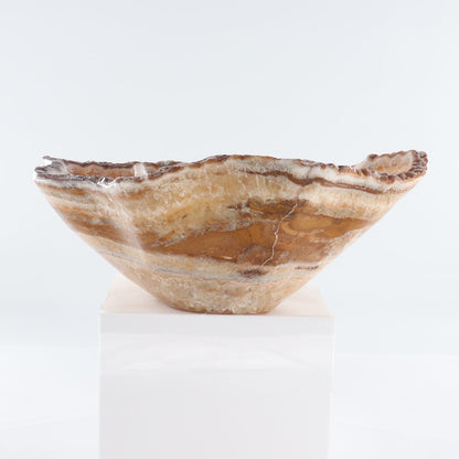 Mexican Onyx/Calcite Bowl 15"