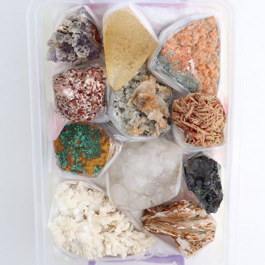 Mixed Minerals Flat from Morocco