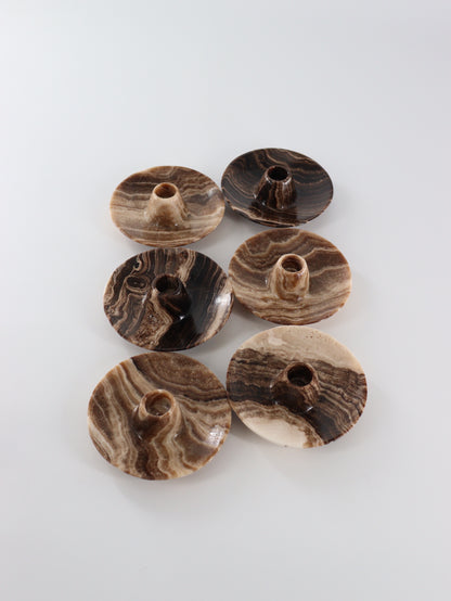 Chocolate Onyx Palo Santo / Incense Holders Set of 6 - Expert Wholesale and Supplier of Wholesale Crystals & Bulk Gemstones, []