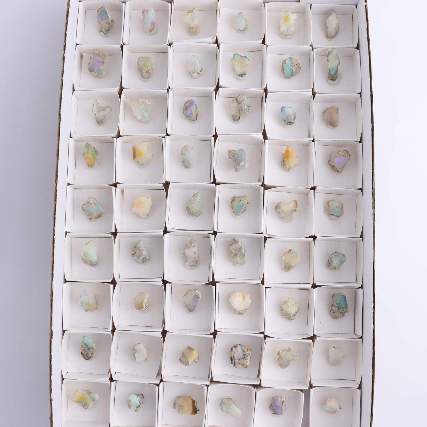Ethiopian Opal Set of 54 - Expert Wholesale and Supplier of Wholesale Crystals & Bulk Gemstones, ["Ethiopia","ethiopian opal","Opal"]
