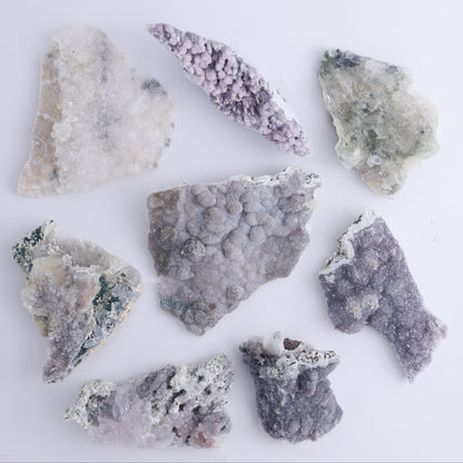 Amethyst Flower Clusters Set of 8 - Expert Wholesale and Supplier of Wholesale Crystals & Bulk Gemstones, ["Amethyst","Amethyst Flowers","close_50"]