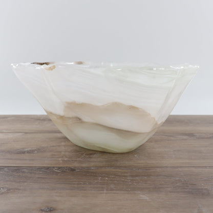 Mexican Onyx/Calcite Bowl 16"