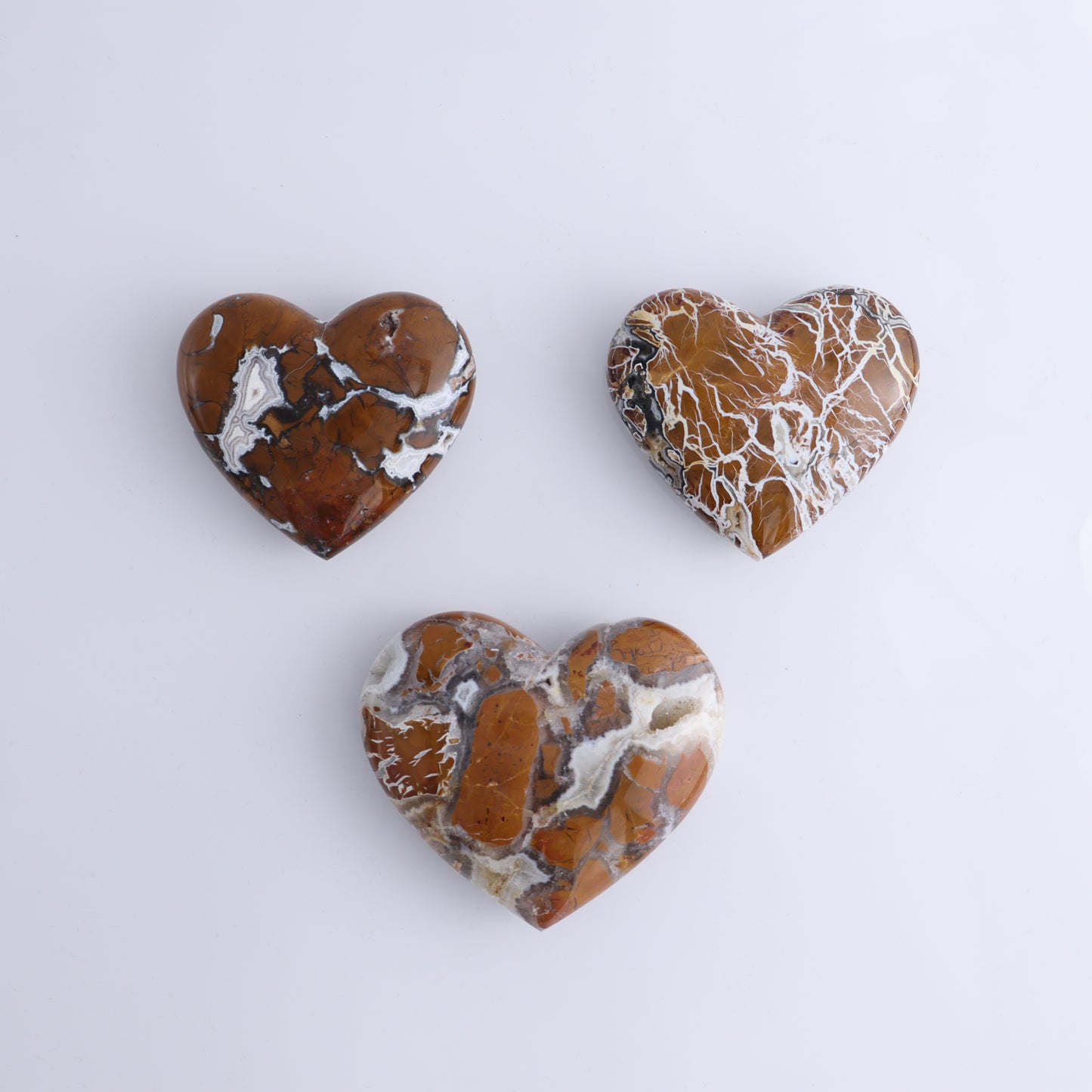 Brecciated Jasper Set of 6 - Expert Wholesale and Supplier of Wholesale Crystals & Bulk Gemstones, ["Brecciated Jasper","close_30","Hearts","Indonesia"]