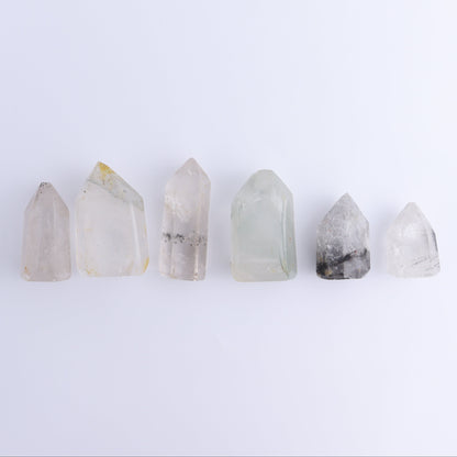 Garden Quartz Towers Set of 6 - Expert Wholesale and Supplier of Wholesale Crystals & Bulk Gemstones, ["Garden Quartz","Quartz","Towers"]