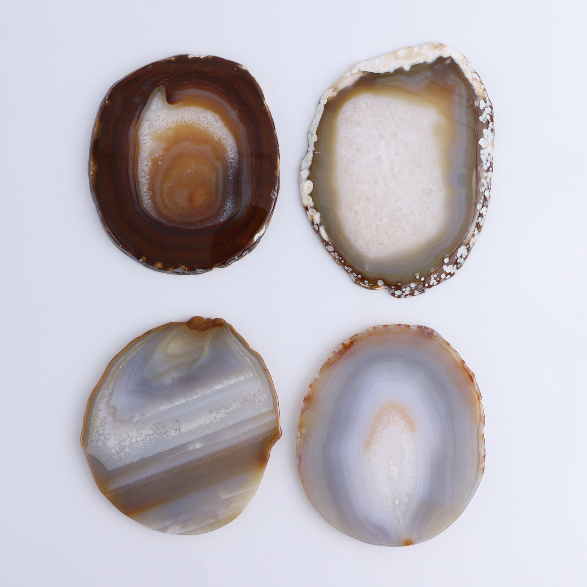 Agate Slices Set of 8 - Expert Wholesale and Supplier of Wholesale Crystals & Bulk Gemstones, ["Agate","Slices and Slabs"]