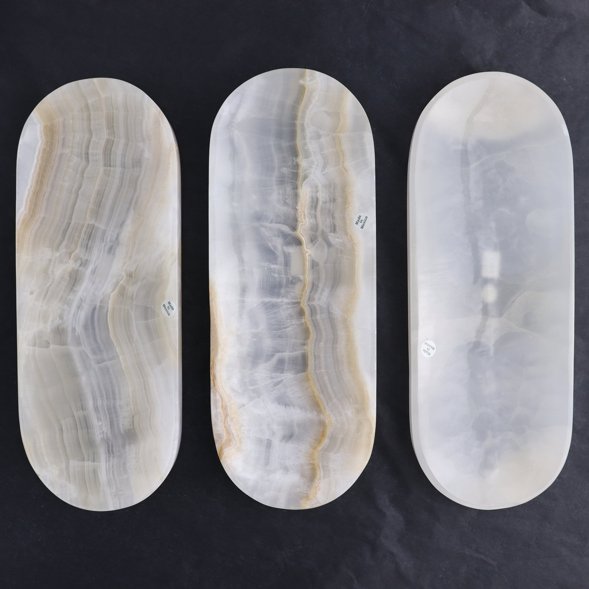 White Onyx Oval Dish - Expert Wholesale and Supplier of Wholesale Crystals & Bulk Gemstones, ["Decorative Dish","Mexico","onyx","Oval Dish"]